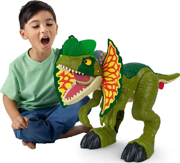 Fisher-Price Jurassic World Thrash Attack Dilophosaurus Toy