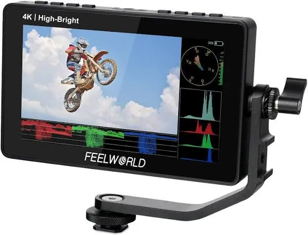 FEELWORLD F5 PRO V4 6 inch DSLR Camera Field Monitor Touch Screen 3D LUT 4K HDMI