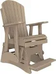 LuxCraft Recycled Plastic 2' Adirondack Glider Chair