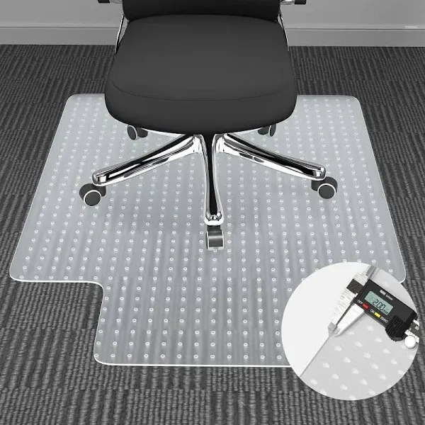 Chair Mat for Carpets 36x48 inch, Computer Desk Mat for Carpets, Quality Office Chair Mats for Low and No Pile Carpeted Floors