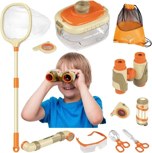 Bug Catcher for Kids & Outdoor Explorer Kit Kids Nature Kit with Binoculars