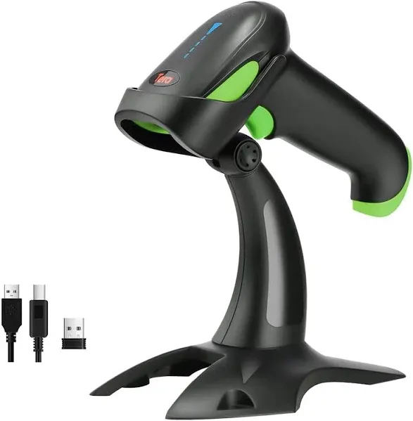 Tera Barcode Reader, Wireless, Bluetooth, USB, Wired, Wireless, Japanese Language Code, Supports LCD Screen Code, Scanning Time, Global Shutter, Stand Included, Handsfree, Automatic Scanning,