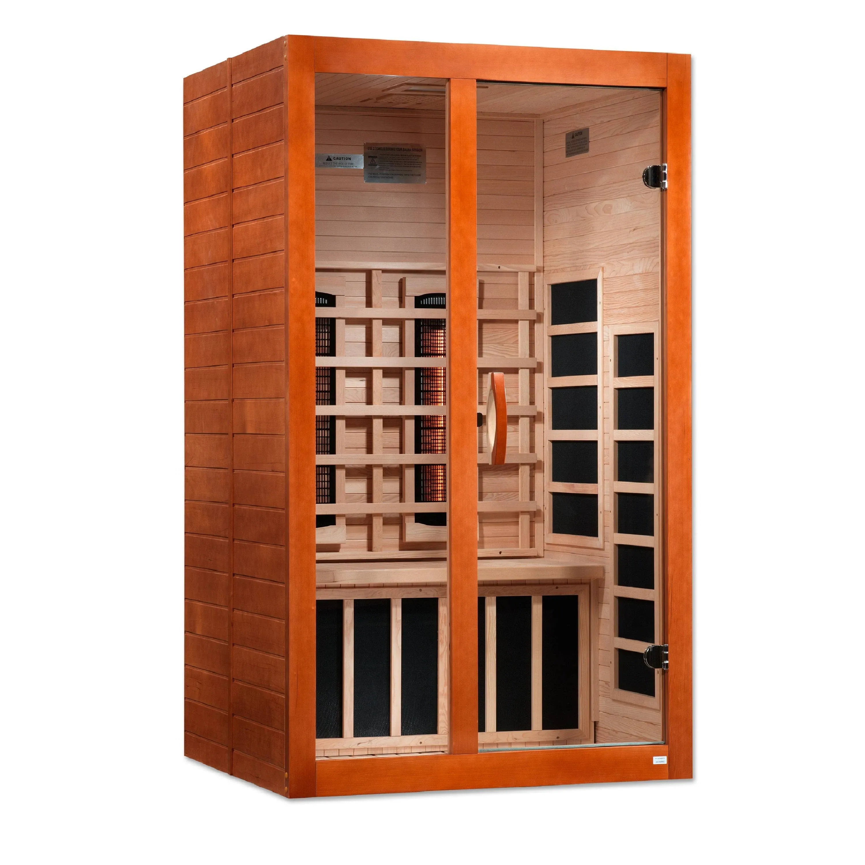 Dynamic Santiago 2 Person Full Spectrum Near Zero EMF Infrared Sauna -Canadian Hemlock