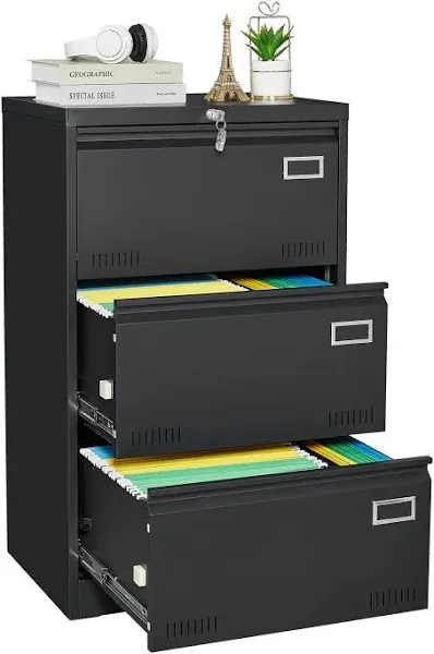 Metal Lateral File Cabinet with Lock