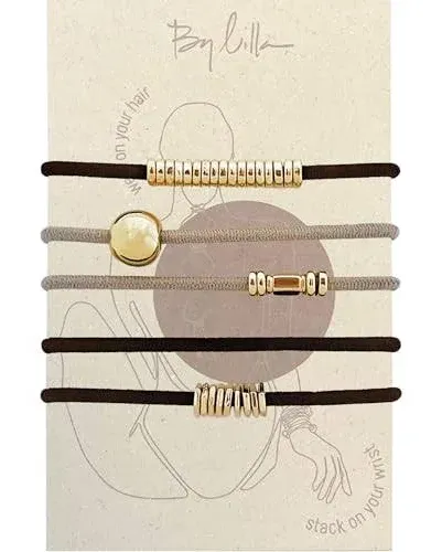 By Lilla Downtown Mini Stack Ponytails Hair Ties and Bracelets