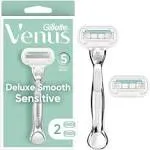 Gillette Venus Deluxe Smooth Sensitive Razor & Cartridges