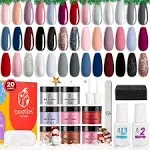 Beetles 20pc Dip Powder Nail Kit Starter, Modern Muse Collection Dipping Powder ...