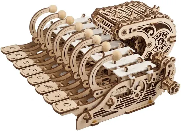 UGEARS Wooden 3D Puzzles For Adults - Mechanical Celesta Music Puzzle Wooden Puzzles for Adults - Crafts for Adults Model Kit Music Lover Gifts - DIY Kits for Adults Piano Puzzles For Adults - 573 Pcs