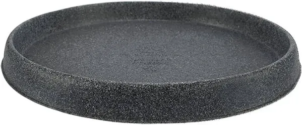 24 Inch Terrazzo Saucer - Indoor Outdoor Plant Trays for Pots Black