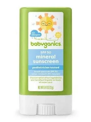 Babyganics Mineral Sunscreen Stick - SPF 50 - 2ct