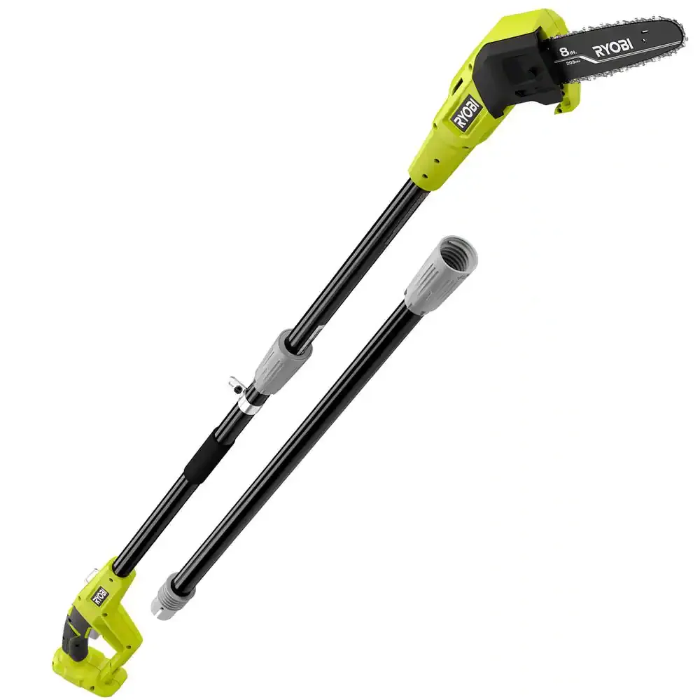 Ryobi P2510 ONE+ 18V 8 in. Cordless Oil-Free Pole Saw with 1.5 Ah Battery and Charger