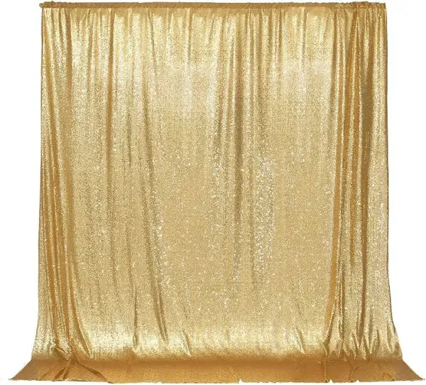 PartyDelight Sparkly Gold Sequin Backdrop Photography Christmas Backdrop 6ft x 6ft