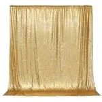 PartyDelight Sparkly Gold Sequin Backdrop, Photography, Christmas Backdrop, 6ft x 6ft