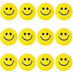 LovesTown 40 Pcs Face Squeeze Balls, 2inches Face Stress Balls Yellow Smile Squeeze Balls Mini Stress Relief Balls for Finger Exercise School Carnival