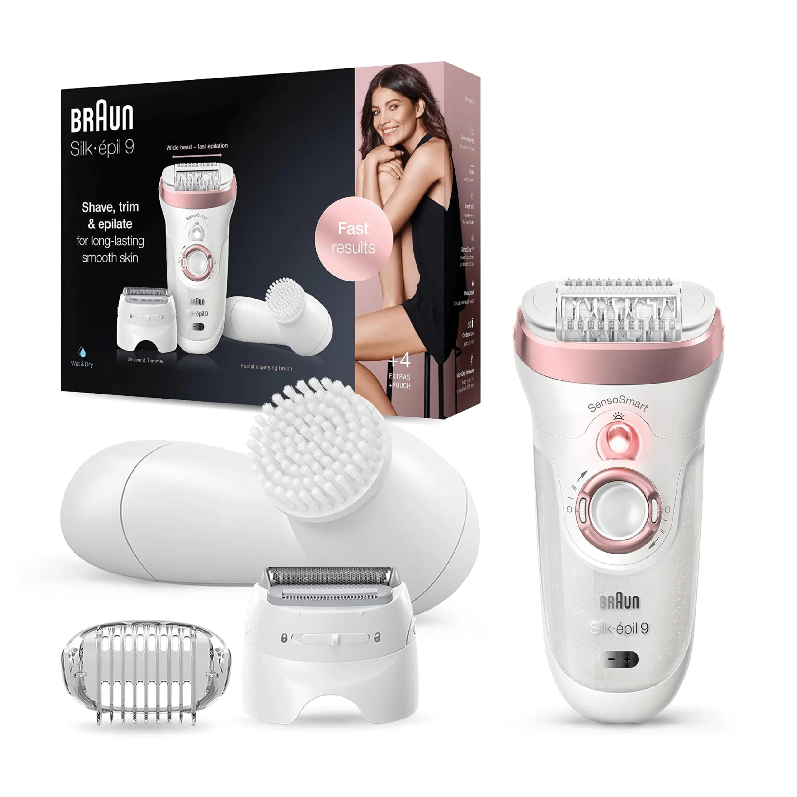 Braun Epilator Silk-pil 9 9-880 Facial Hair Removal for Women