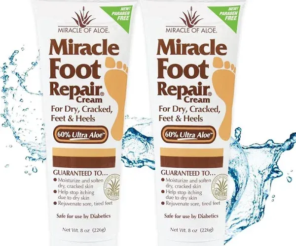 Miracle Of Aloe Miracle Foot Repair Cream - 32 oz bottle