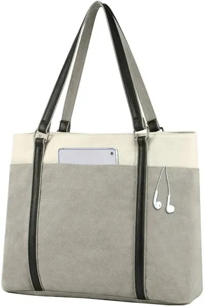 Women&#039;s Work Bag with Laptop Compartment Zipper Pockets Teacher Totes Purse