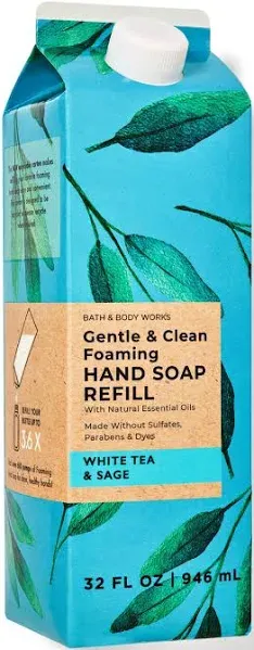 Bath & Body Works White Tea & Sage Gentle & Clean Foaming Hand Soap Refill