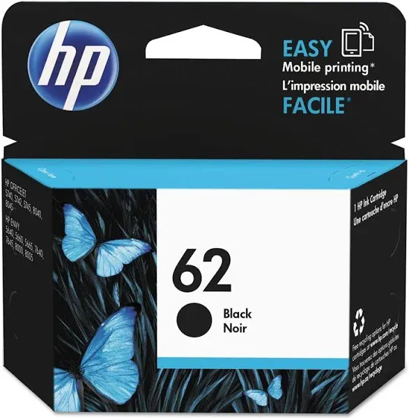 HP 62 (C2P04AN) Black Ink Cartridge