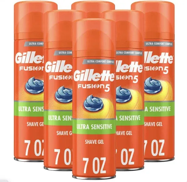 Gillette Fusion Sensitive Mini Shave Gel 75ml - Travel Size