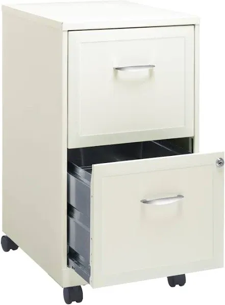 Hirsh SOHO 2-Drawer 18" Deep Vertical File Cabinet With Casters, Letter