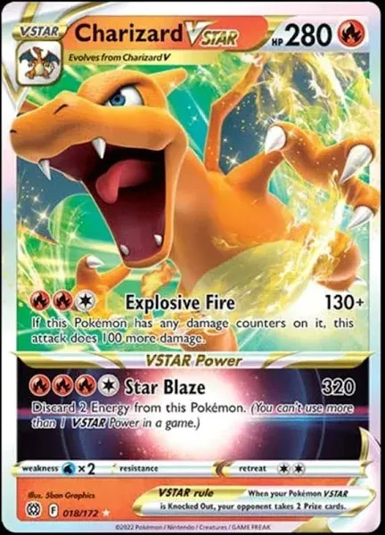 Pokemon Charizard VSTAR Japanese 018/172 Holo Rare NM