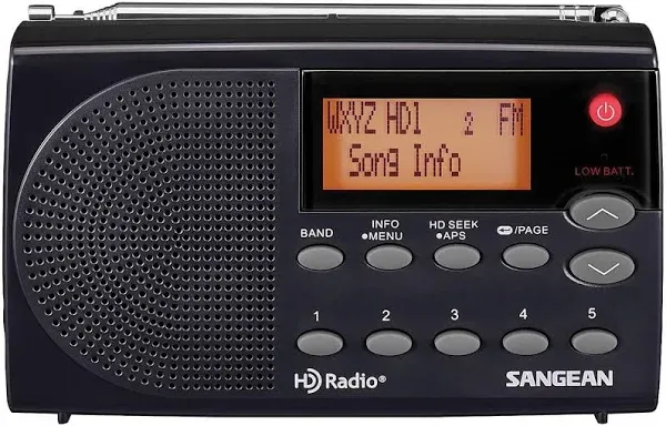 AM/FM HD Stereo Portable Pocket Radio