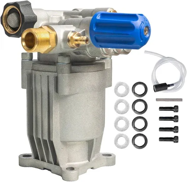 VEVOR Pressure Washer Pump 3/4" Shaft Horizontal 3400 psi 2.5 GPM Replacement Power Washer Pumps Kit Parts Washer Pump Compatible with Honda Simpson