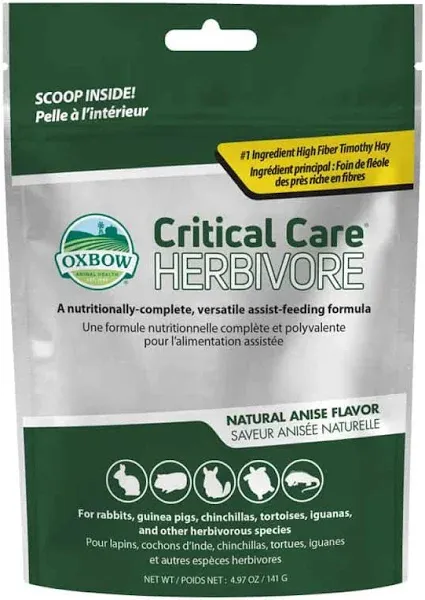 Oxbow Animal Health Critical Care, Herbivore, Apple-Banana Flavor,