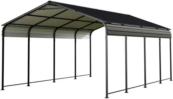 12 ft. W x 20 ft. D Metal Carport, Car Canopy, and Shelter