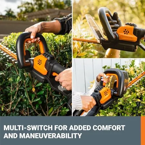 WORX WG261.9 20V Power Share 22" Cordless Hedge Trimmer