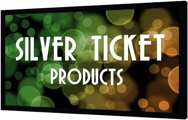 STR-16992 Silver Ticket 92" Fixed Frame 16:9 Projector Screen White Material