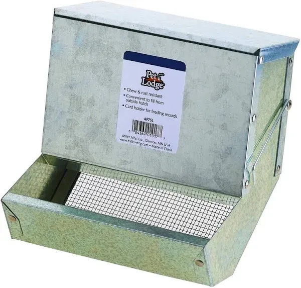 Little Giant7 Inch Galvanized Rabbit Feeder AF7SL