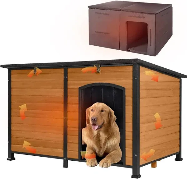 aivituvin Extra Large Insulated Dog House Soft Liner Inside