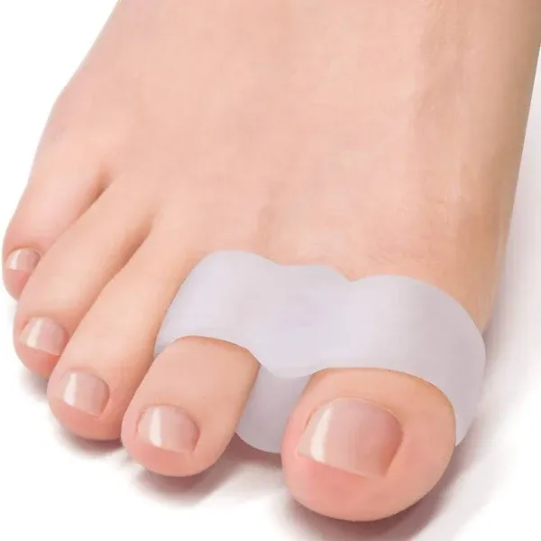 Welnove Pack of 12 Bunion Corrector Toe Separators with 2 Loops Big Toe Spacer