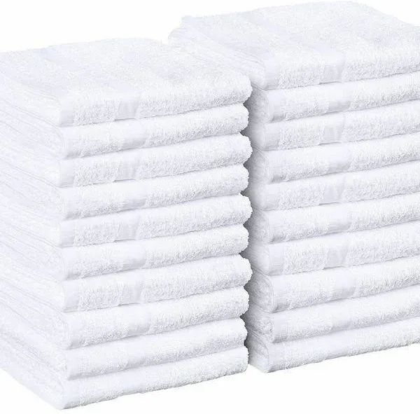 Utopia Towels Salon Towel Pack of 24 Highly Absorbent Cotton Towels for Hand