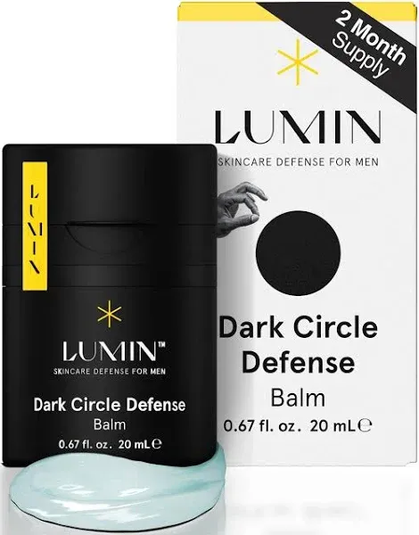 Lumin Men's dark Circle Defense Balm Anti-Aging Korean Formulated Eye Cream Treatment for dark circles