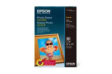 Epson Glossy Photo Paper 11 x 17&#034; / 20 Sheets For Ink Jet Printers (S041156)