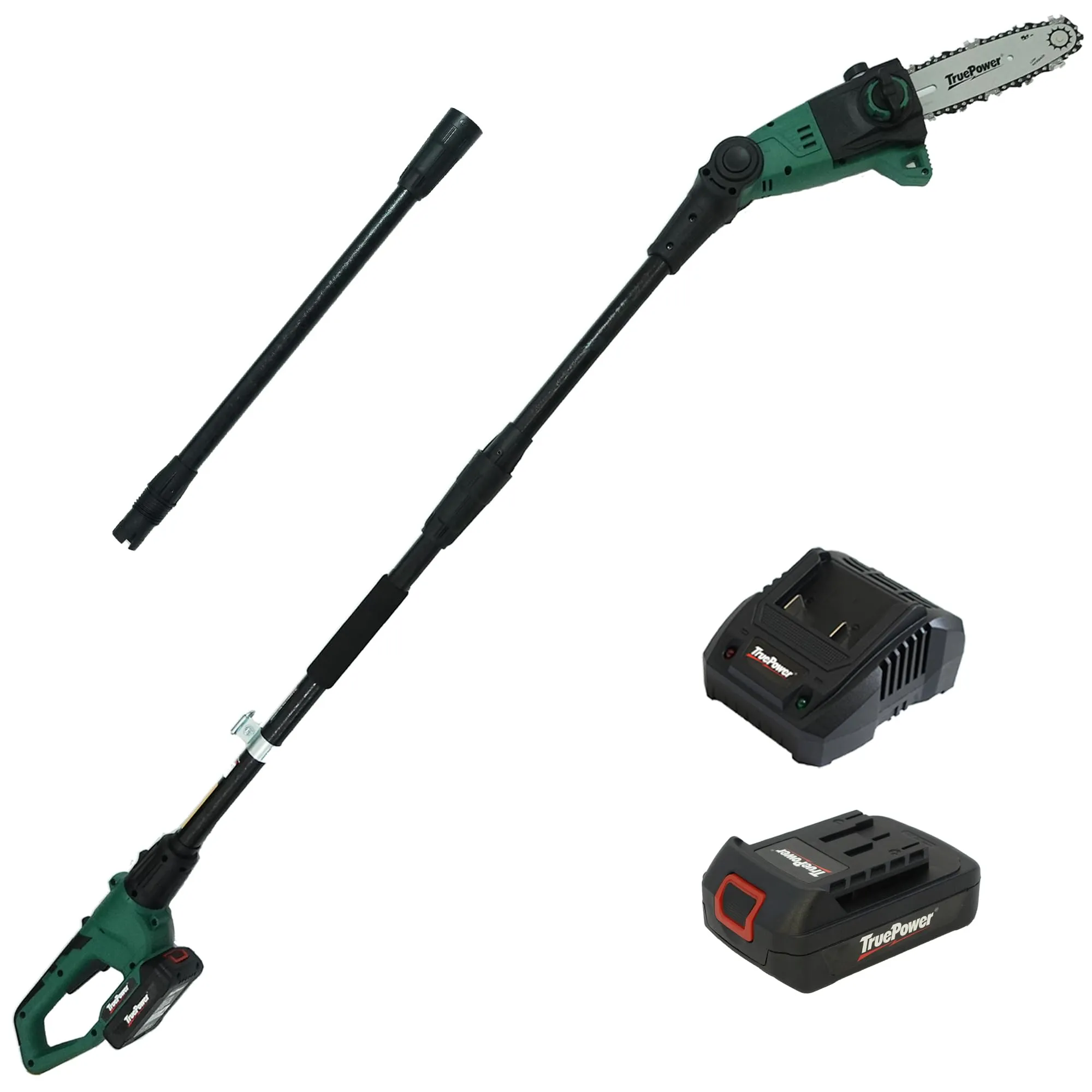 TruePower 20V Pole Saw 8&#034; Ion Cordless Electric w/Battery &amp; Charger 