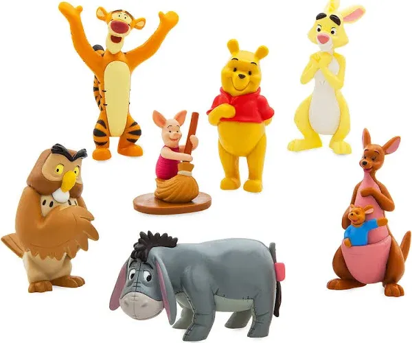 Disney Winnie The Pooh 7 Figure Play Set