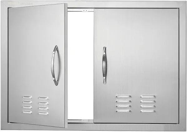 Outdoor Kitchen Cabinet Door, BBQ Access Door, 30x21 in, Stainless Steel