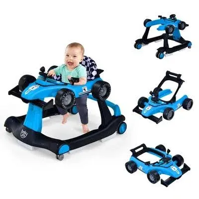 Costway 4-in-1 Baby Walker Foldable Activity Push Walker Adjustable Height