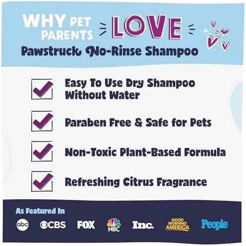 Pawstruck No-Rinse Dry Dog Shampoo