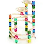 Award Winning Hape Quadrilla Wooden Marble Run Construction - The Cyclone