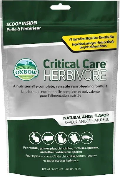 Oxbow Herbivore Critical Care Feed 36g