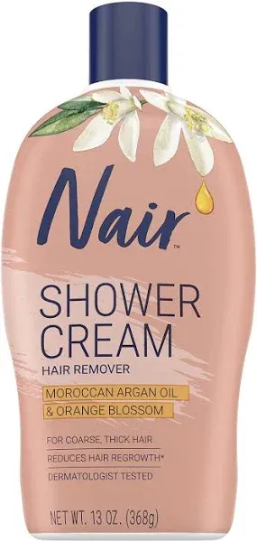 Nair Moroccan Argan Oil Shower Cream Hair Remover - 13 oz