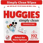 Huggies Simply Clean Baby Wipes, Fragrance Free