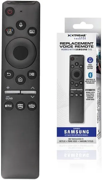 Xtreme Samsung Replacement Black Bluetooth Television Remote, Netflix, Voice...