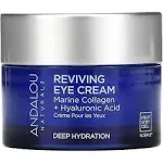 Andalou Naturals Reviving Eye Cream Bio-Designed Collagen + Hyaluronic Acid 13mL