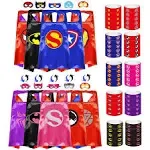 Dress Up Toys - Superhero Capes and Masks, Costumes Set for Kids - Ideal for Cosplay, Birthday Party, Christmas, Halloween - Fun Gift for 3-10 Year Old Boys and Girls